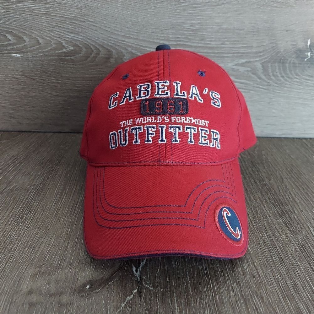 Cabela's Outfitters Red Strapback Hat